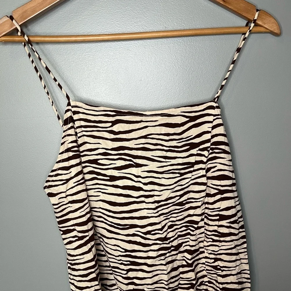 Urban Outfitters x Motel Rocks Zebra Print Slip Dress